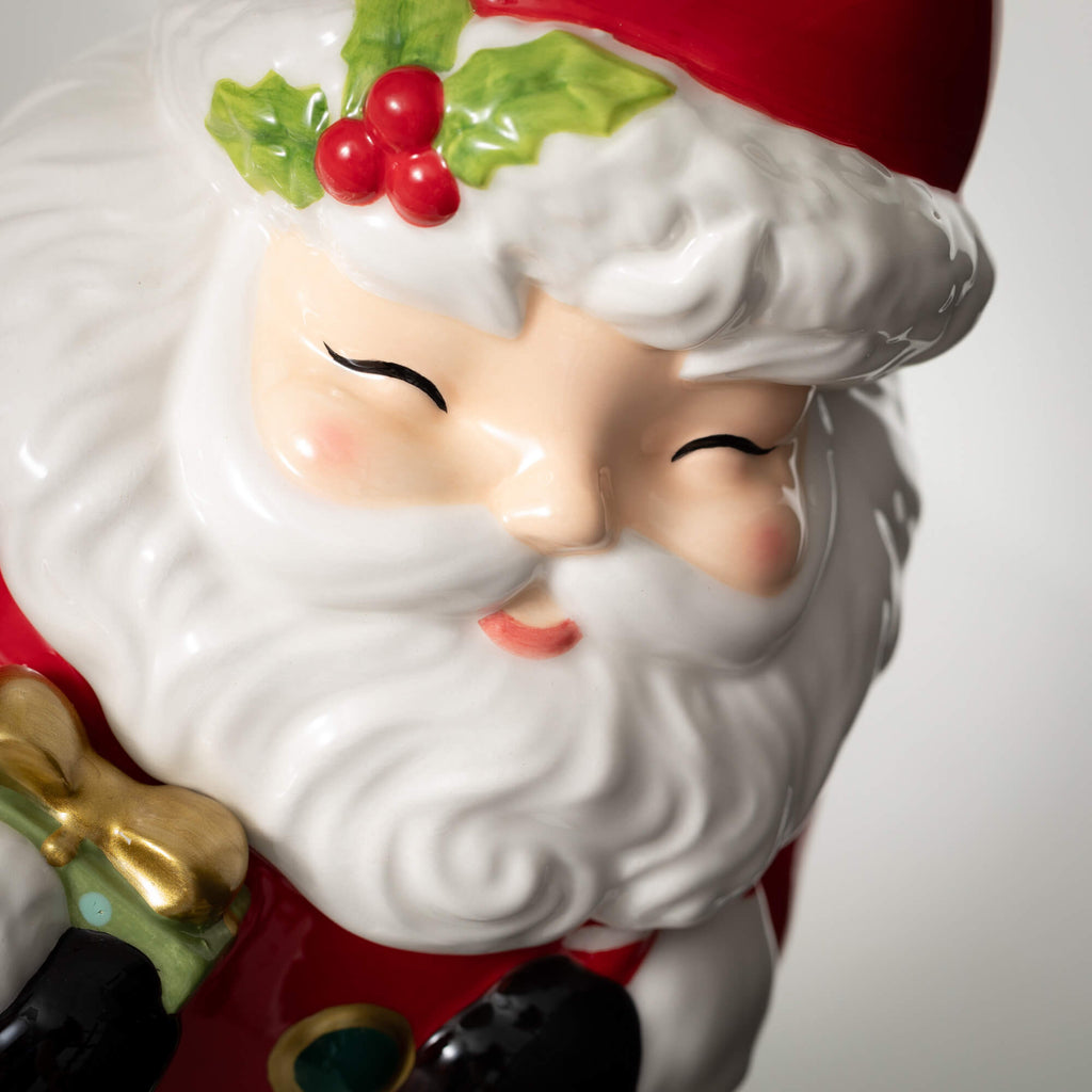 Whimsical Santa Cookie Jar    