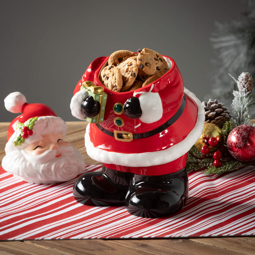 Whimsical Santa Cookie Jar    