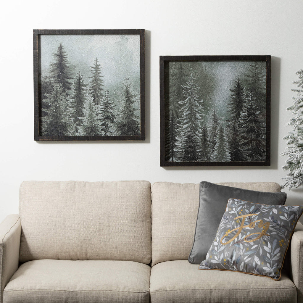 Forest Scene Wall Decor Set 2 