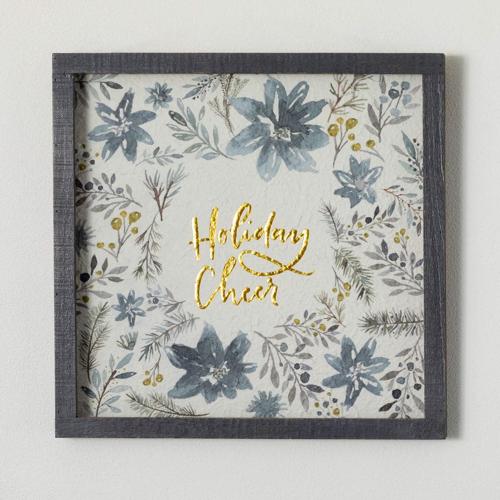 Holiday Cheer Text Wall Art   