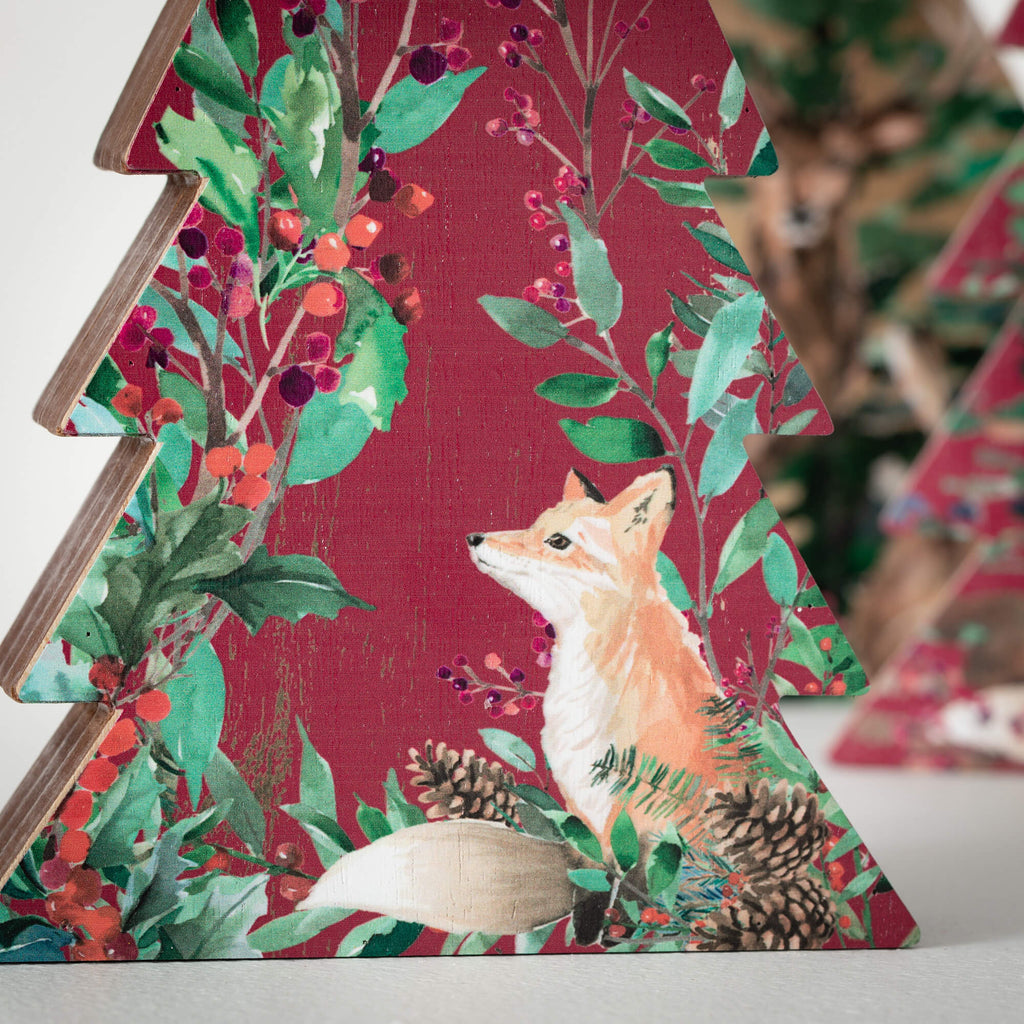 Deer Tabletop Christmas Trees 