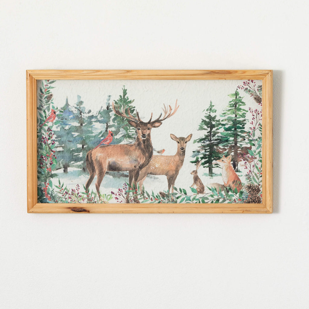 Deer Woodland Wall Art        