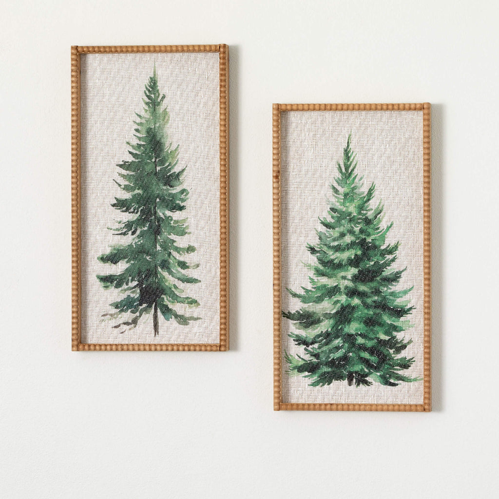 Pine Tree Wall Decor Set Of 2 