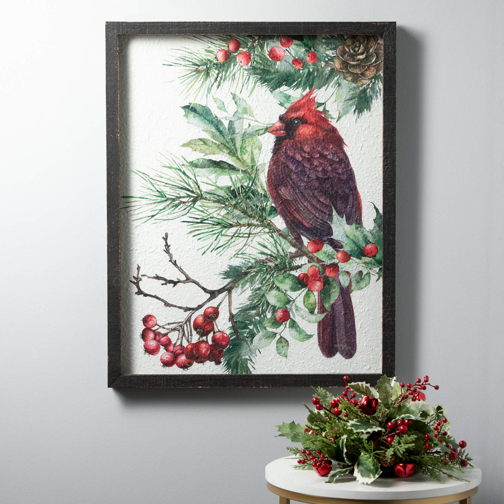 Christmas Cardinal Wall Decor 