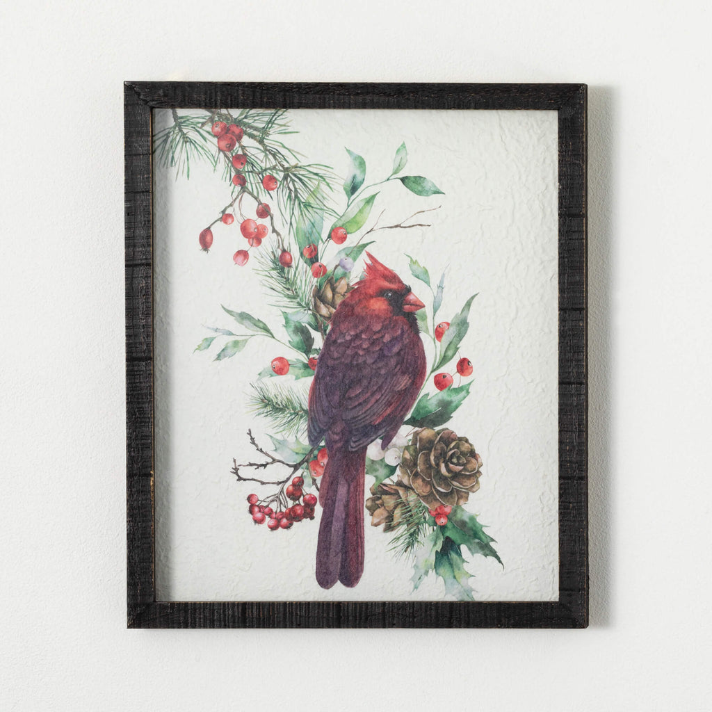 Cardinal Pine Wall Decor      