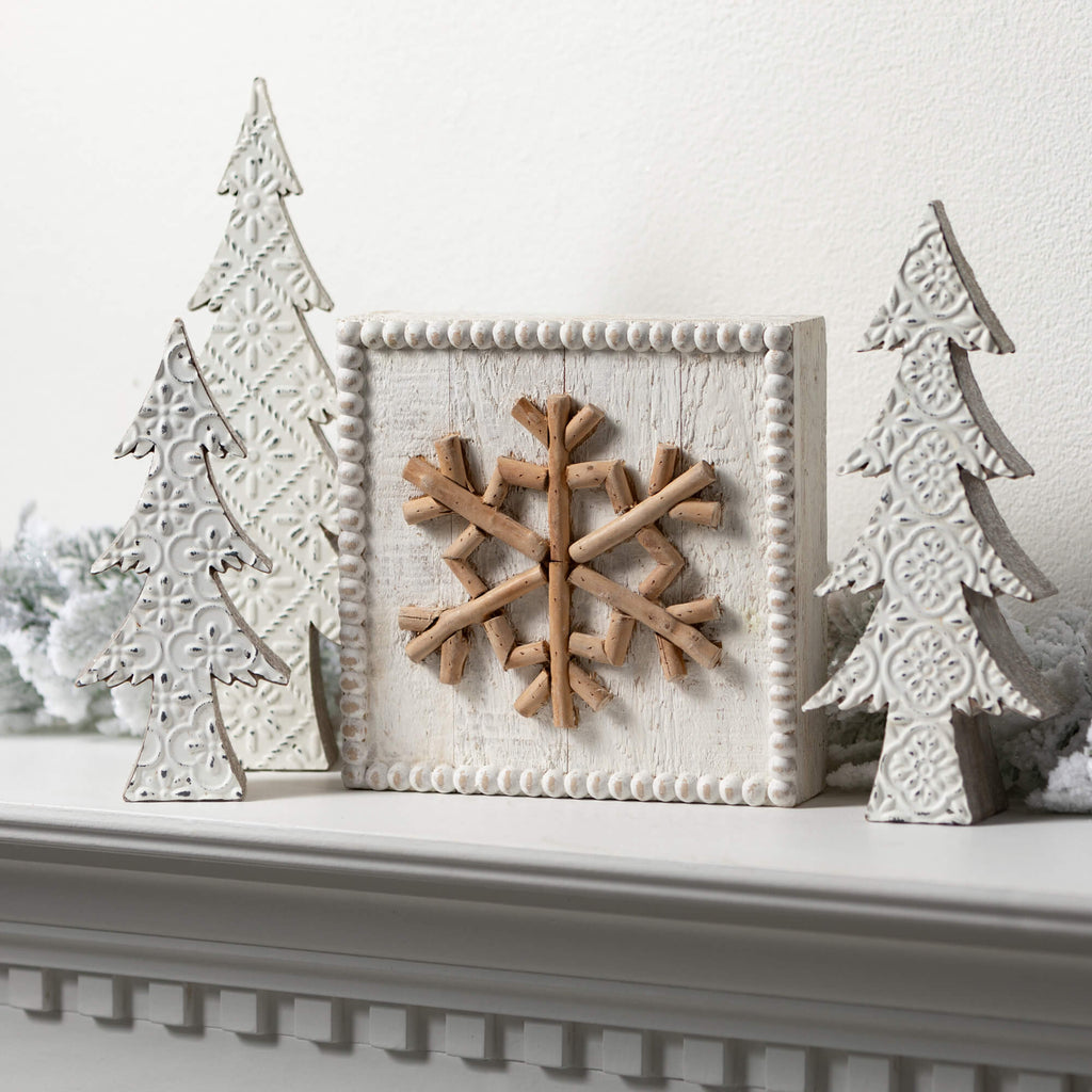 Texture Snowflake Wall Decor  