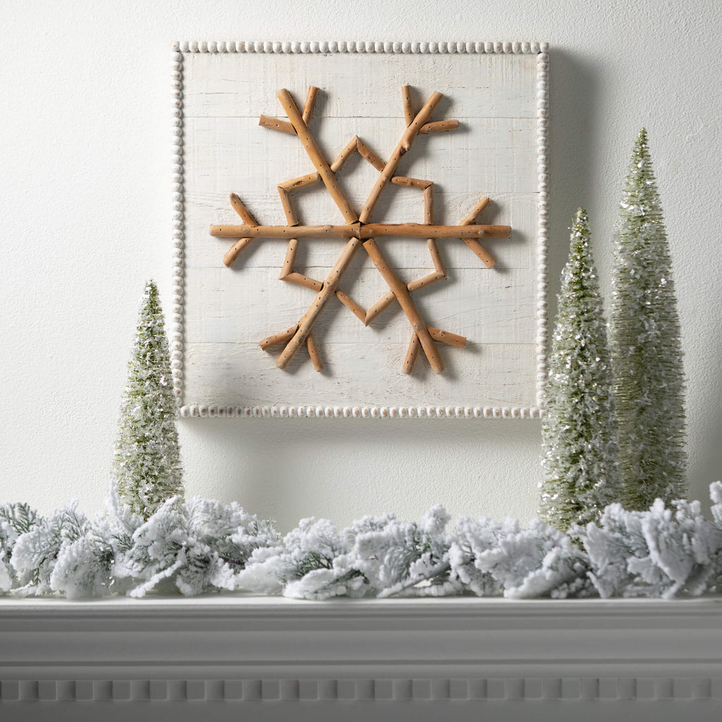 Texture Snowflake Wall Decor  