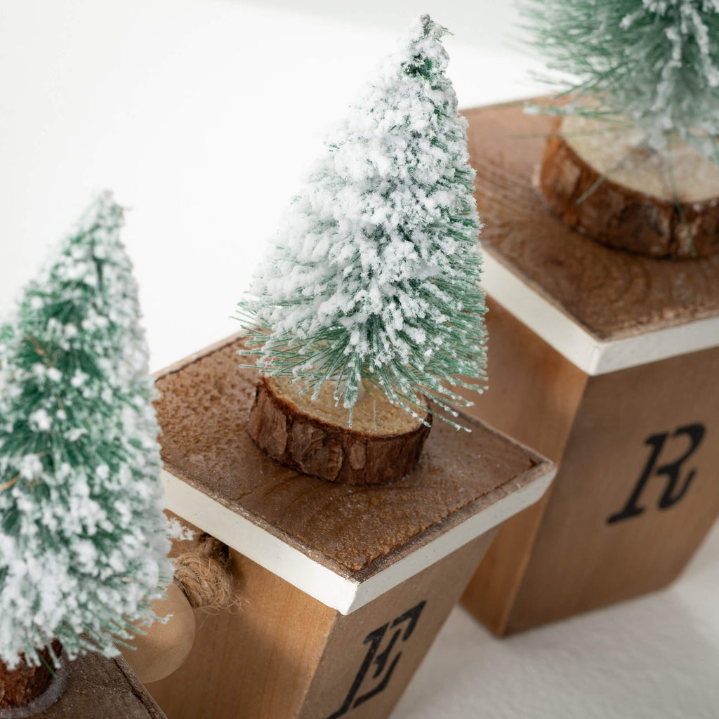 Bottle Brush Tree Block Set   