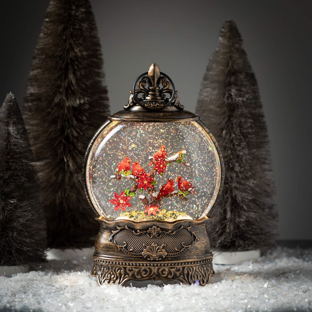 Cardinal Scene Led Lantern    