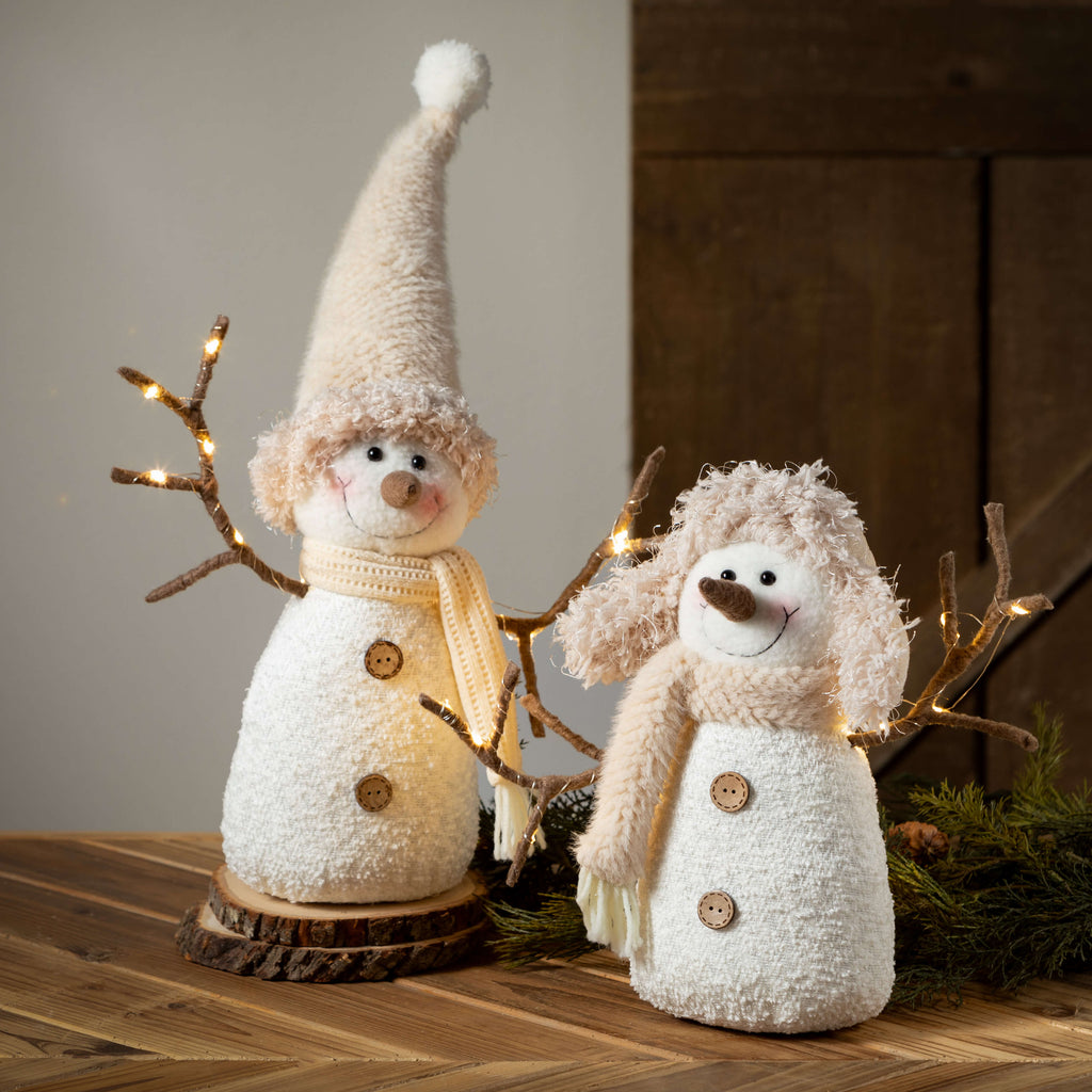 Plush Cozy Snowman Figurines  