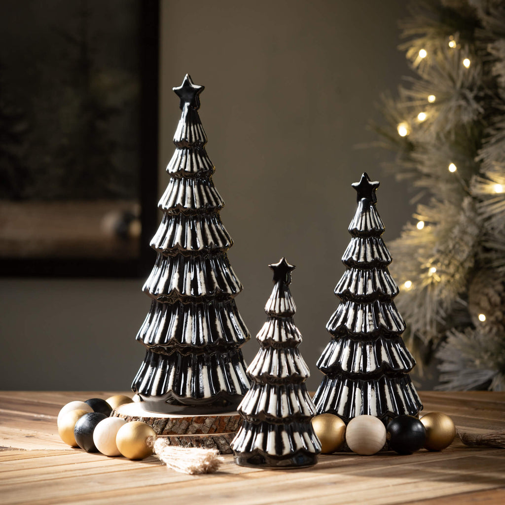 Modern Black Christmas Trees  