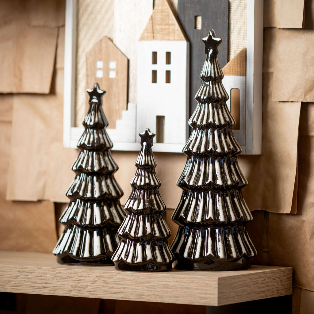 Modern Black Christmas Trees  