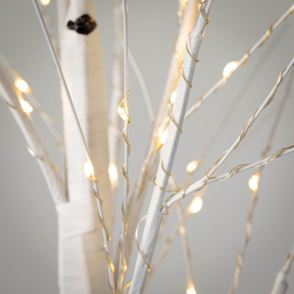 Lighted 4' White Birch  Tree  