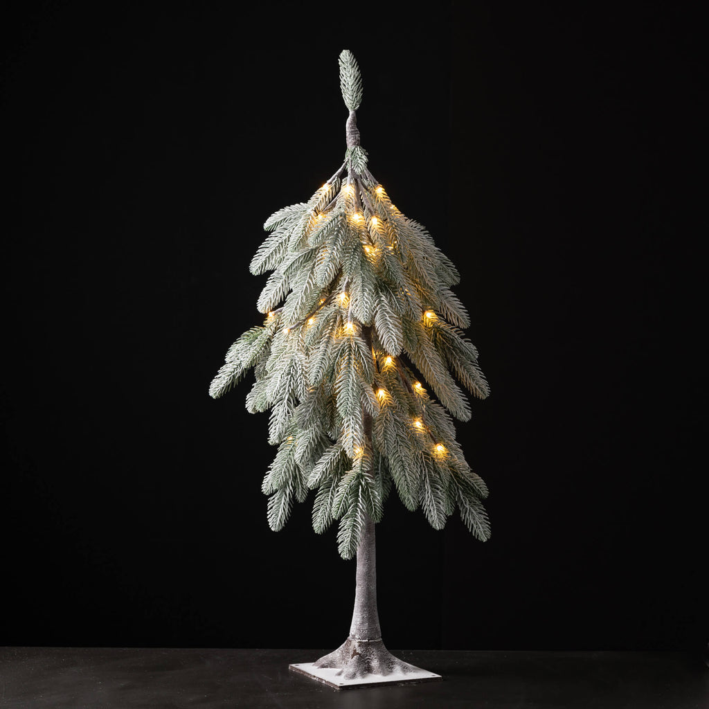 3' Lit Flocked Droopy Tree    