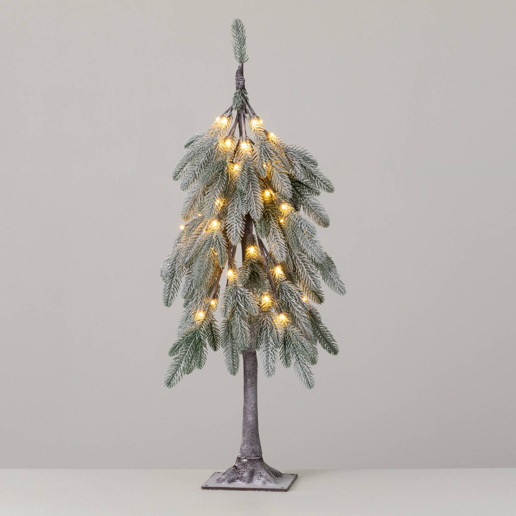 3' Lit Flocked Droopy Tree    