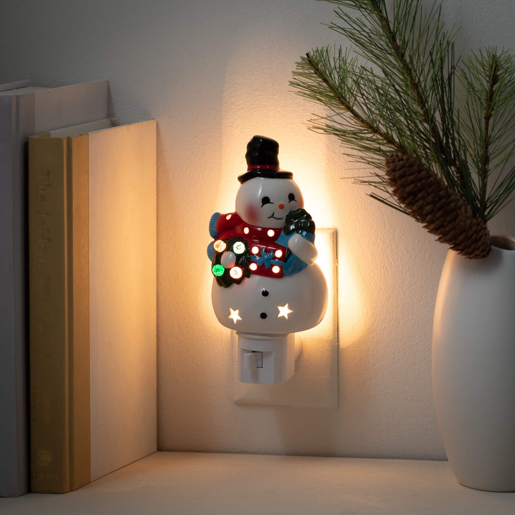 Whimsical Snowman Nightlight  