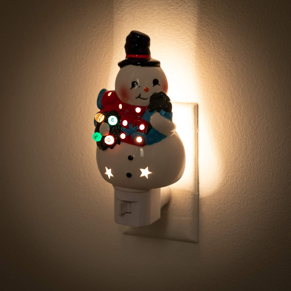 Whimsical Snowman Nightlight  