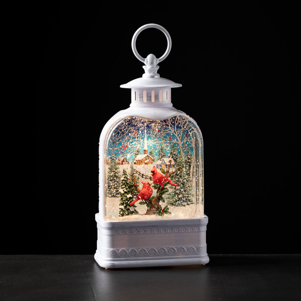 Cardinal Scene Shimmer Lantern