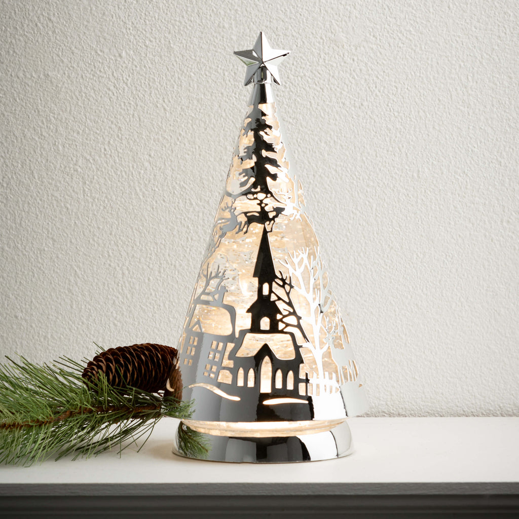 Led Village Shimmer Tree Light