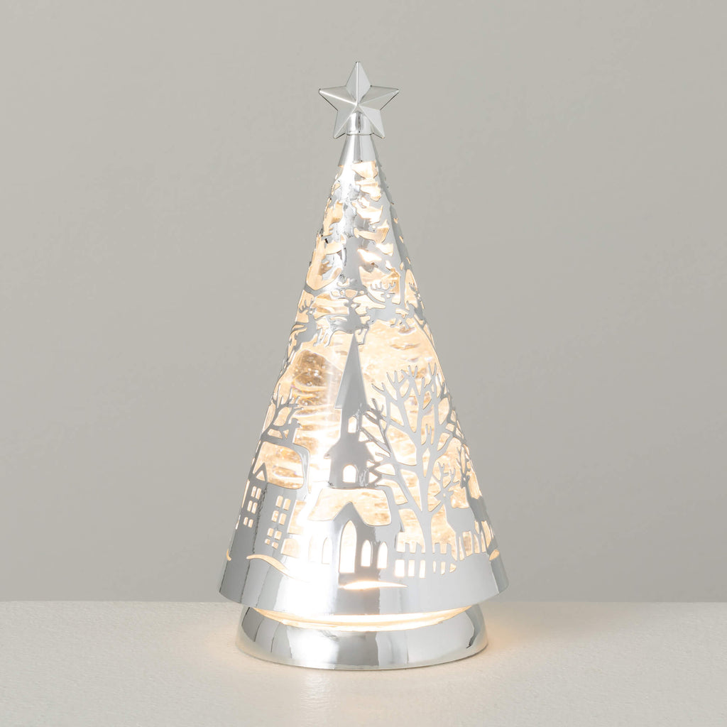 Led Village Shimmer Tree Light