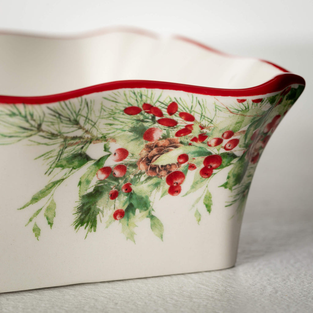 Holiday Cardinal Serving Bowl 