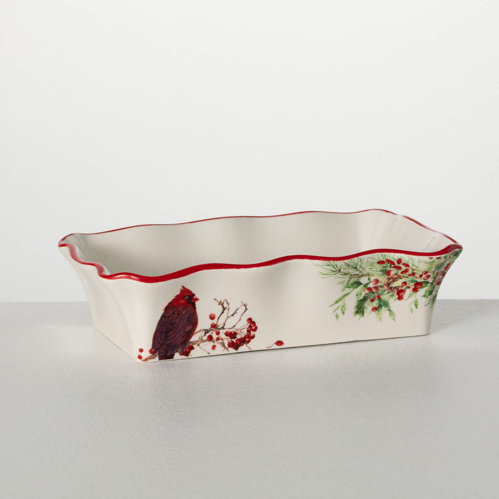 Holiday Cardinal Serving Bowl 