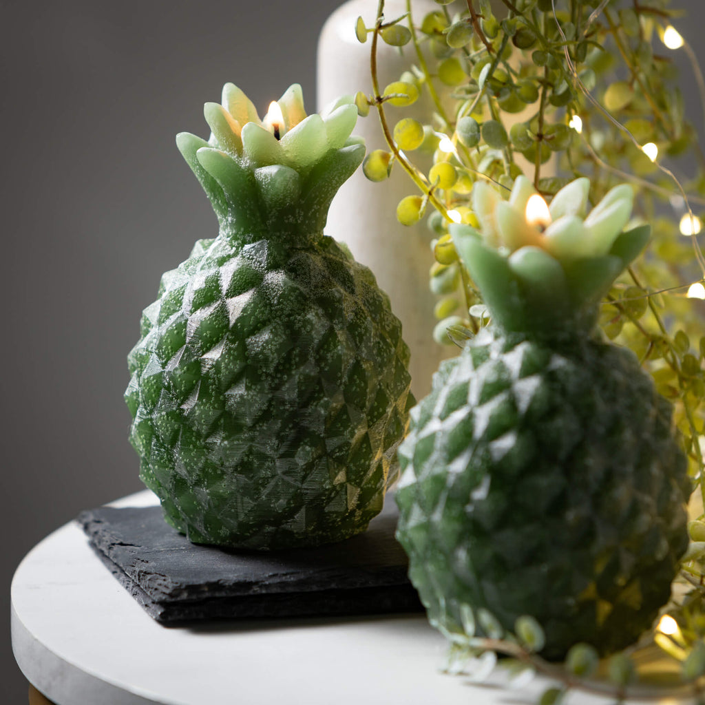 Green Pineapple Candle Set 2  