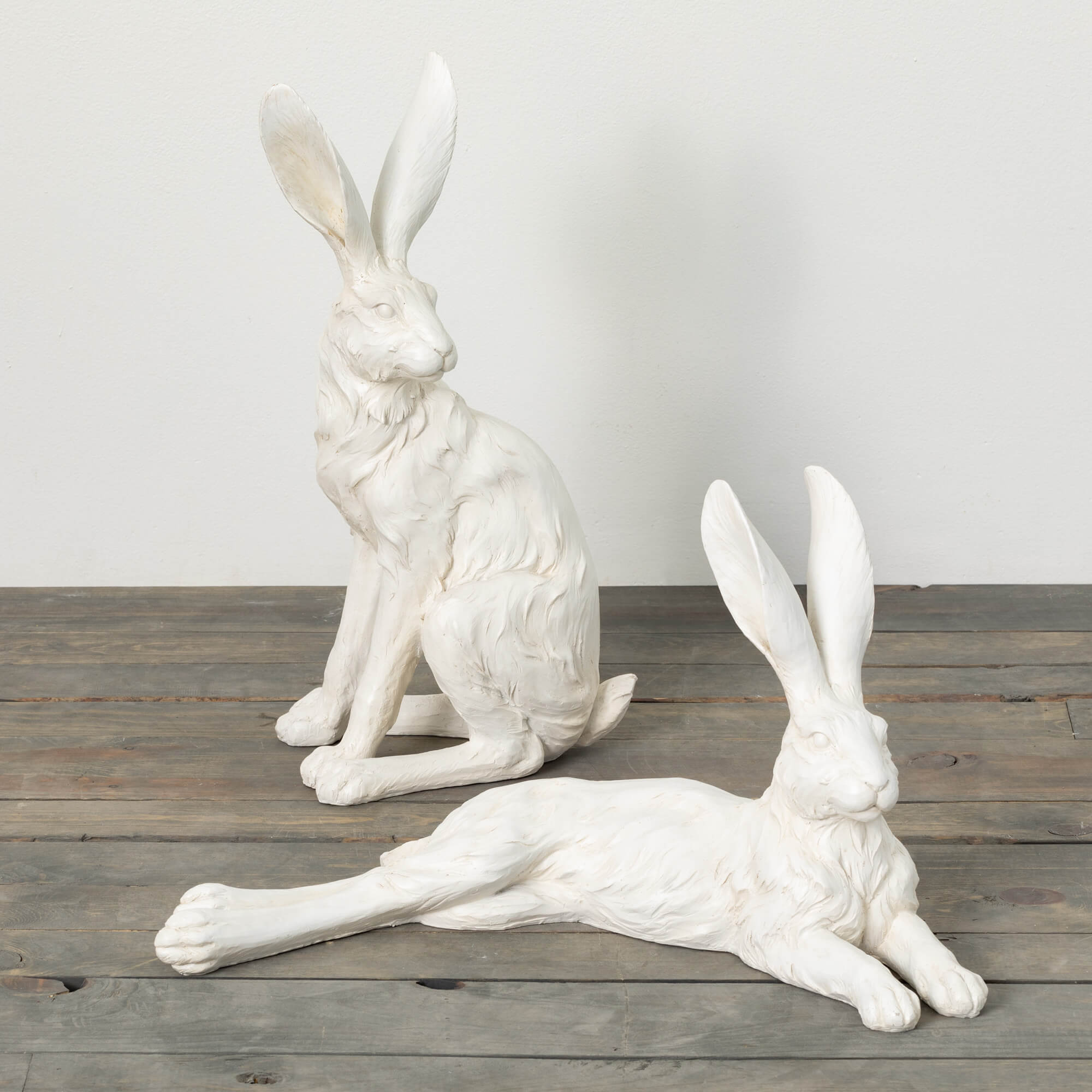 Easter Spring Distressed discount Rabbit Figurines