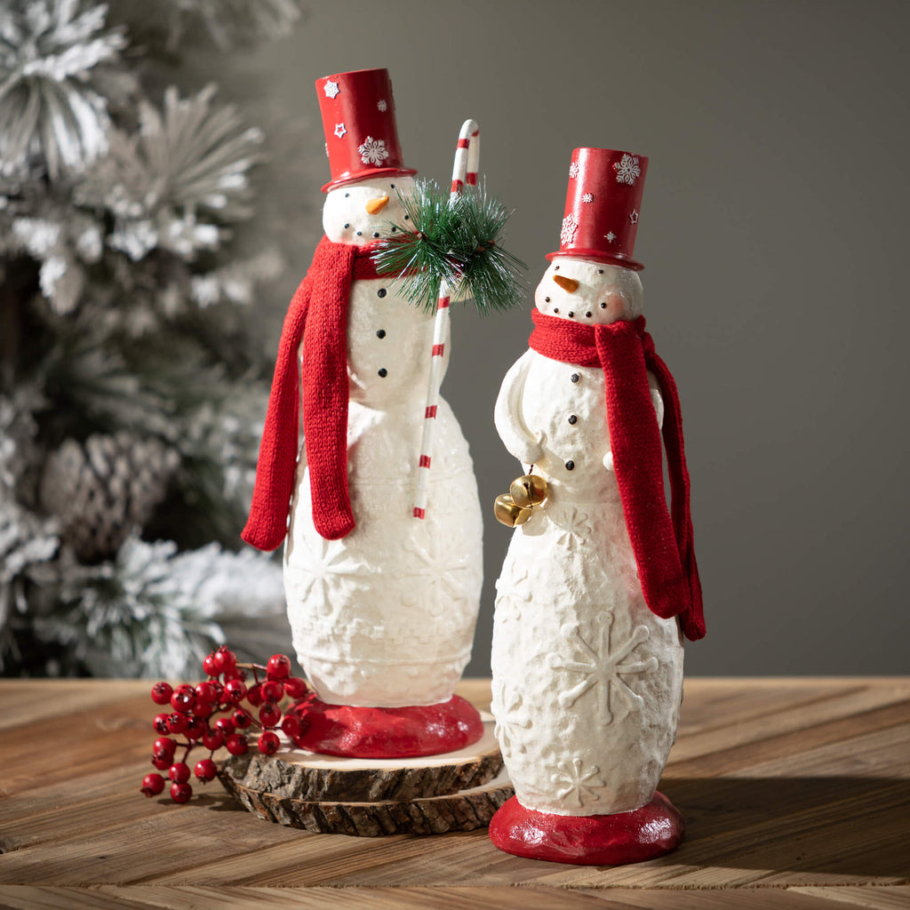 Skinny Snowman Figure Set Of 2