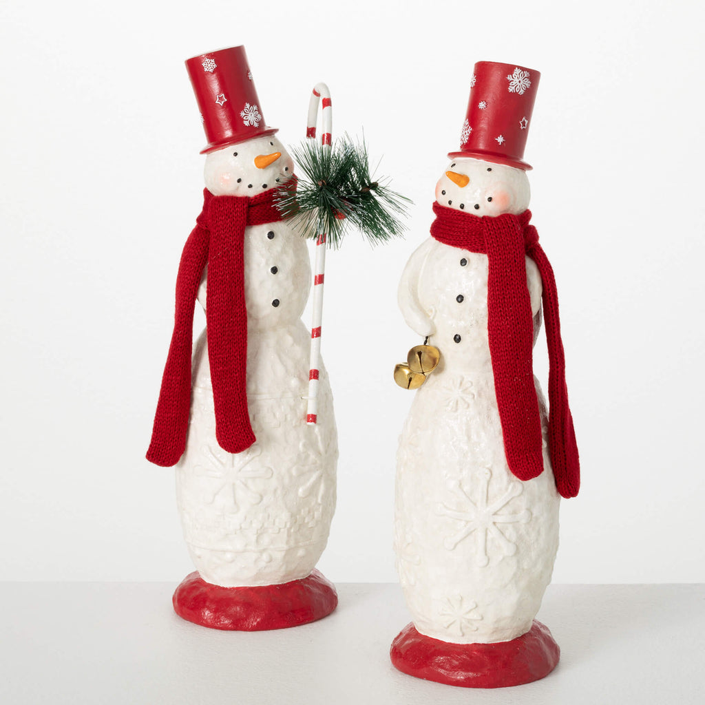 Skinny Snowman Figure Set Of 2