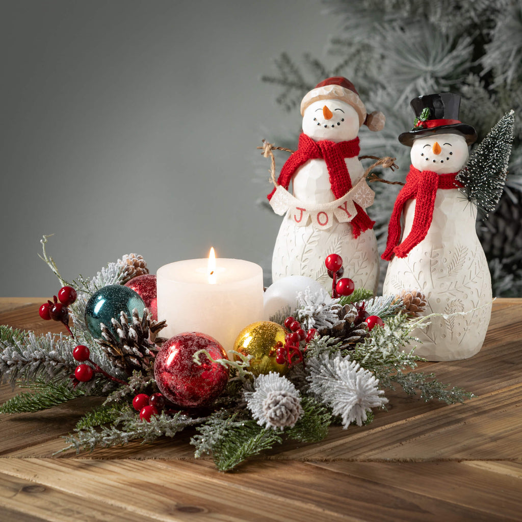 Joyful Snowmen Figurine Set 2 