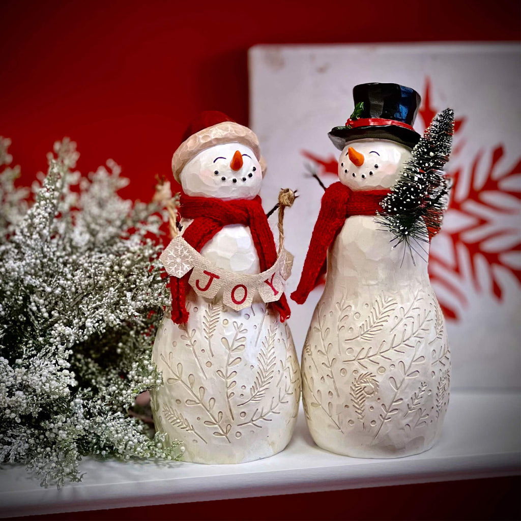 Joyful Snowmen Figurine Set 2 