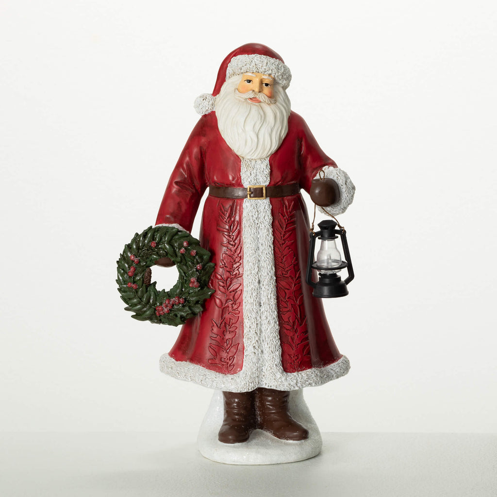 Woodland Santa With Wreath    