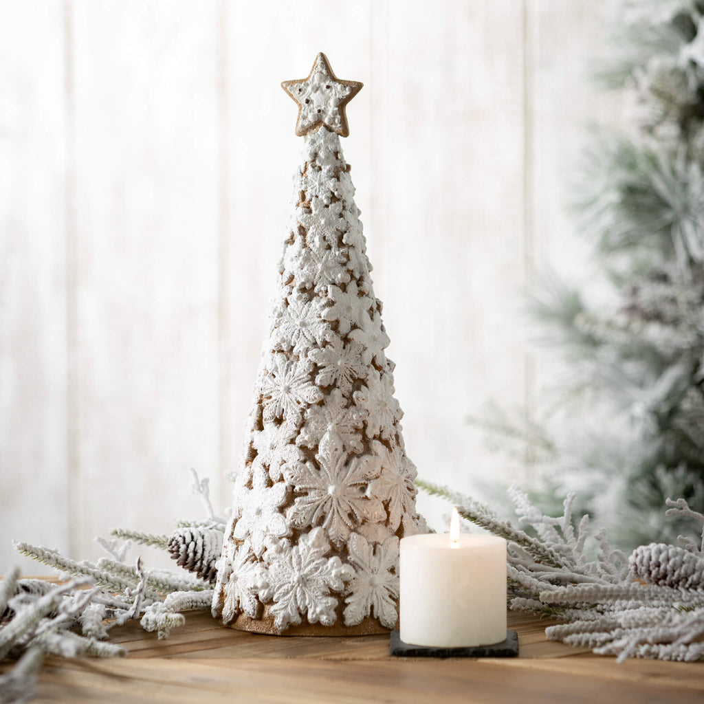 Snowflake Cookie Tabletop Tree