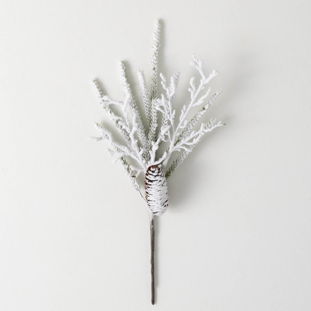 Flocked Pine Twig Pick        