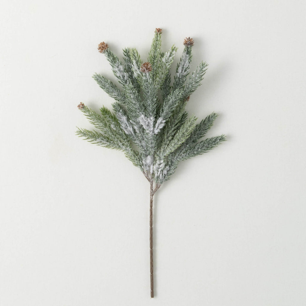 Frosted Pine Pinecone Pick    