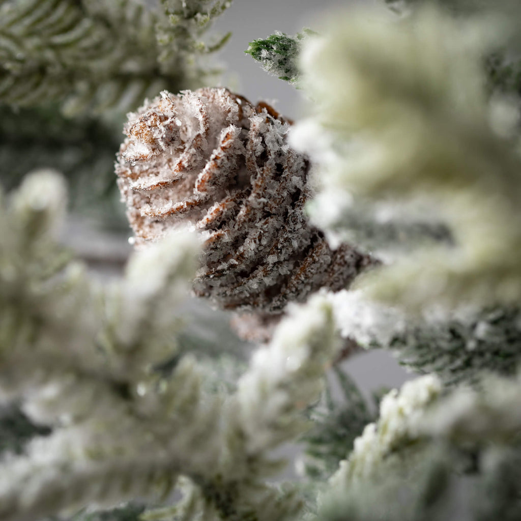 Frosted Pine  Pinecone Pick   