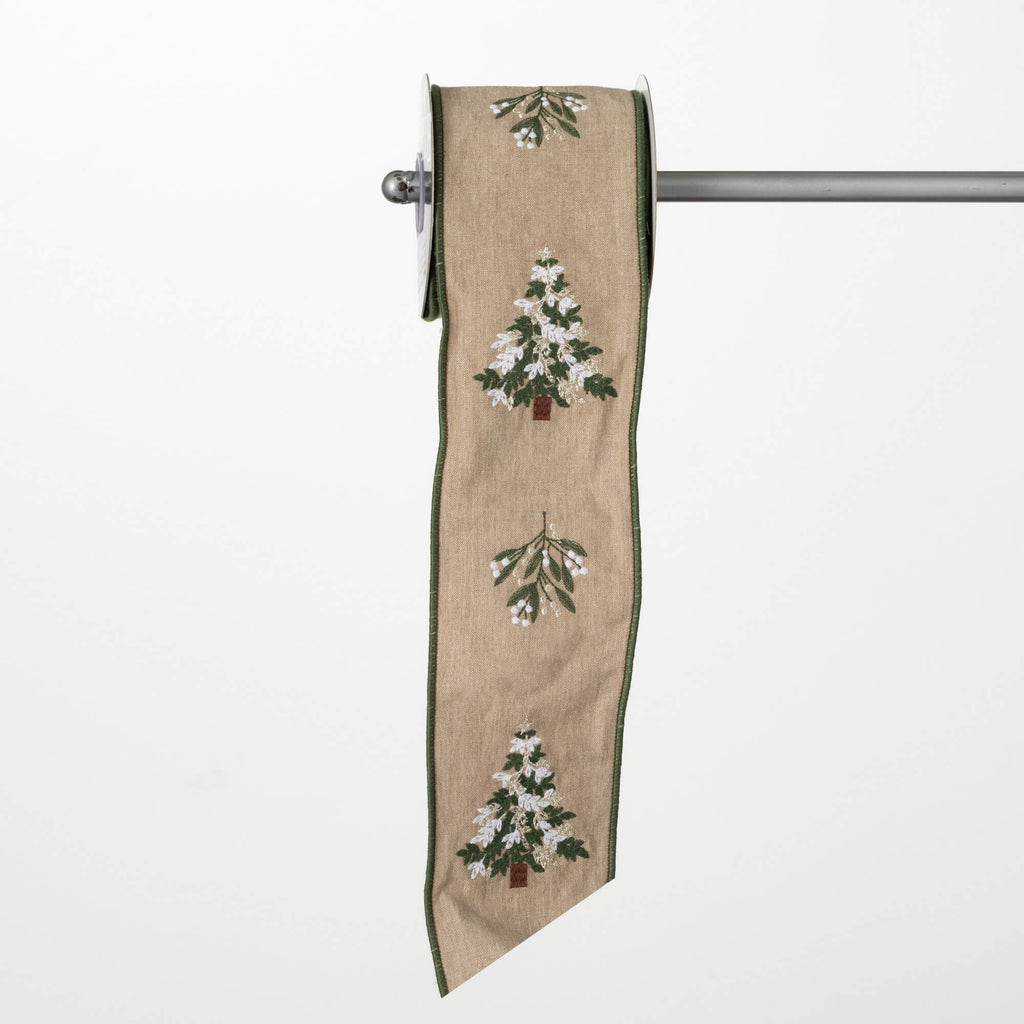 Tan Christmas Tree Ribbon     