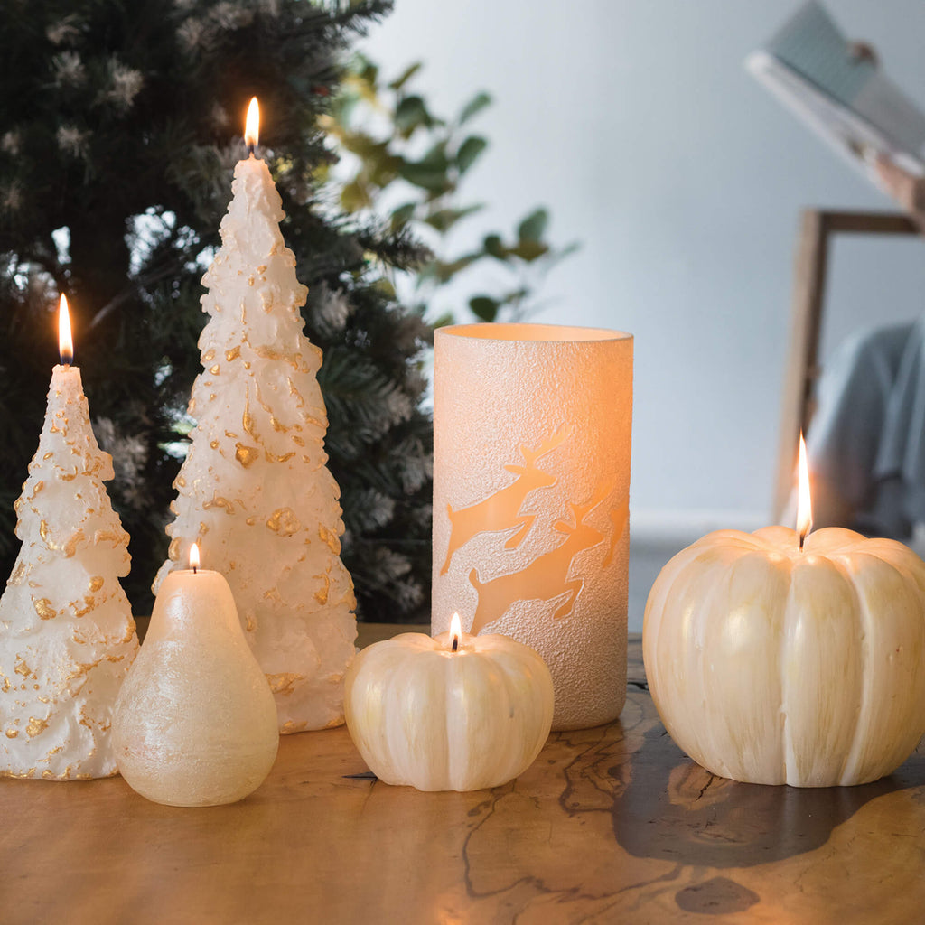 White Rhapsody Tree Candle    