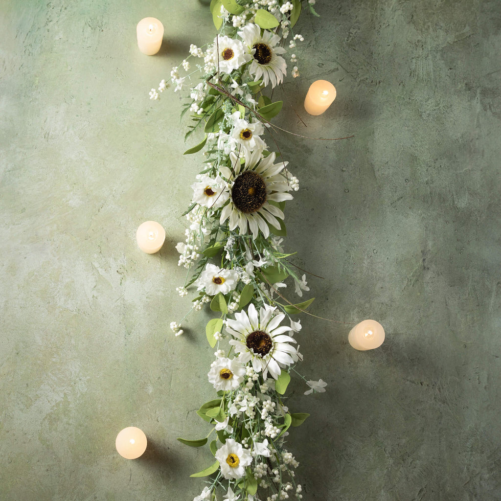 Sunflower/Wispy Berry Garland 