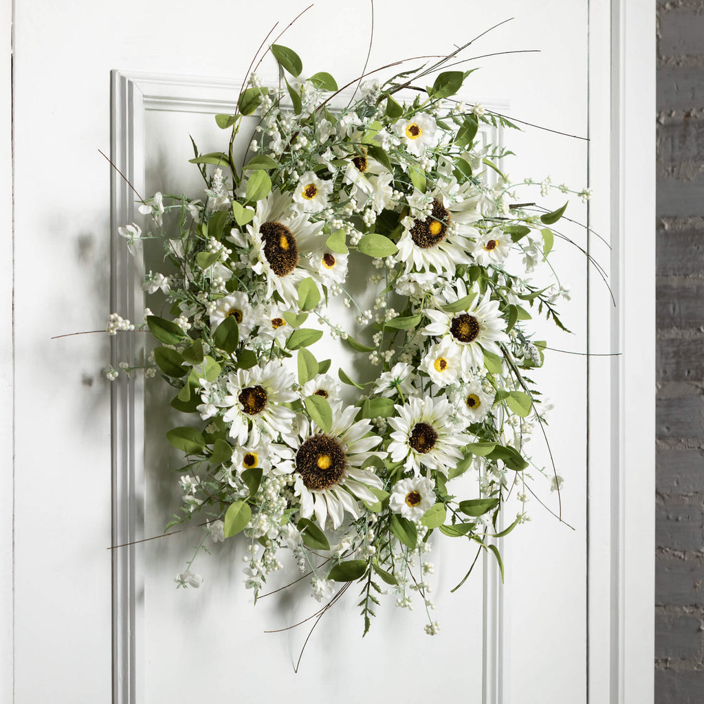 Sunflower/Wispy Berry Wreath  