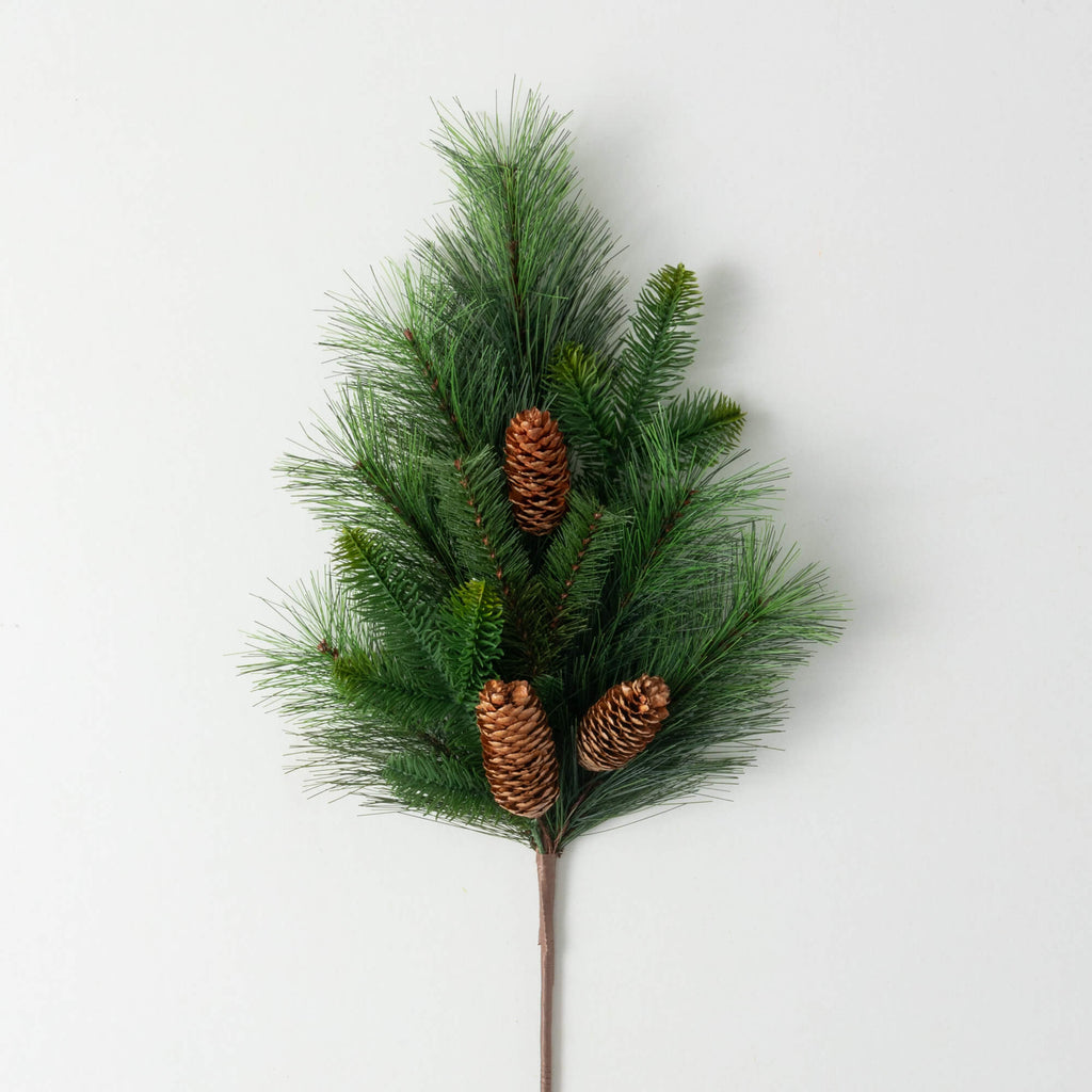 Pine Spray With Pinecones     