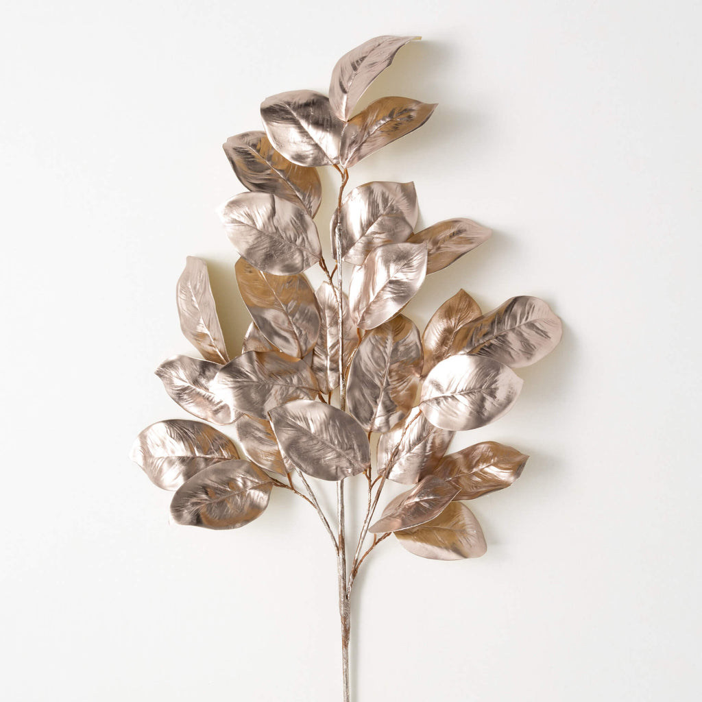 Silver Metallic Leaf Spray    