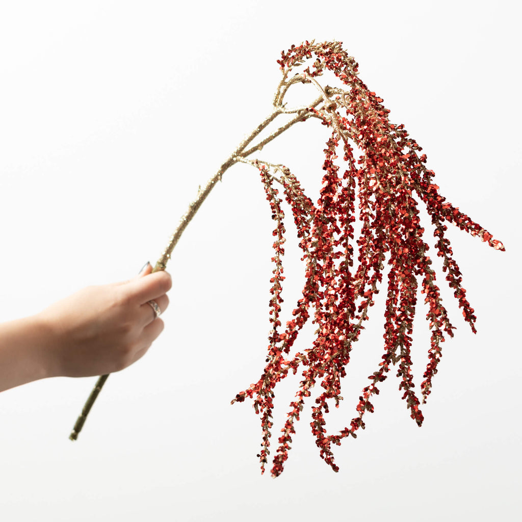 Modern Red Amaranth Spray     