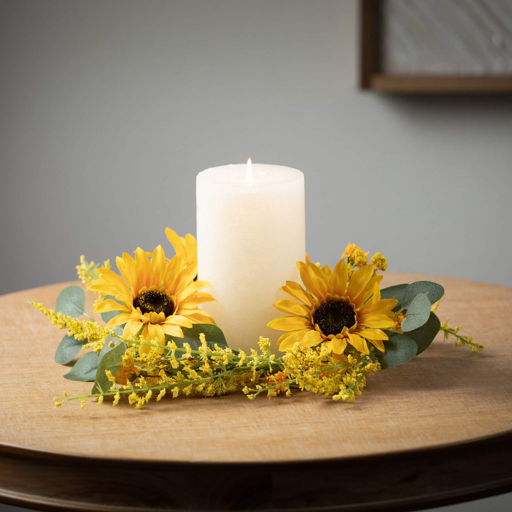 Sunflower Eucalyptus Mini Ring