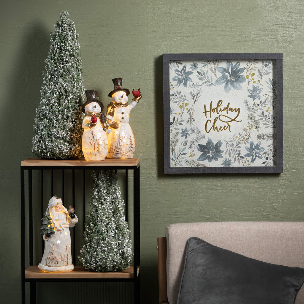 White Berry Frosted Tree Set 2