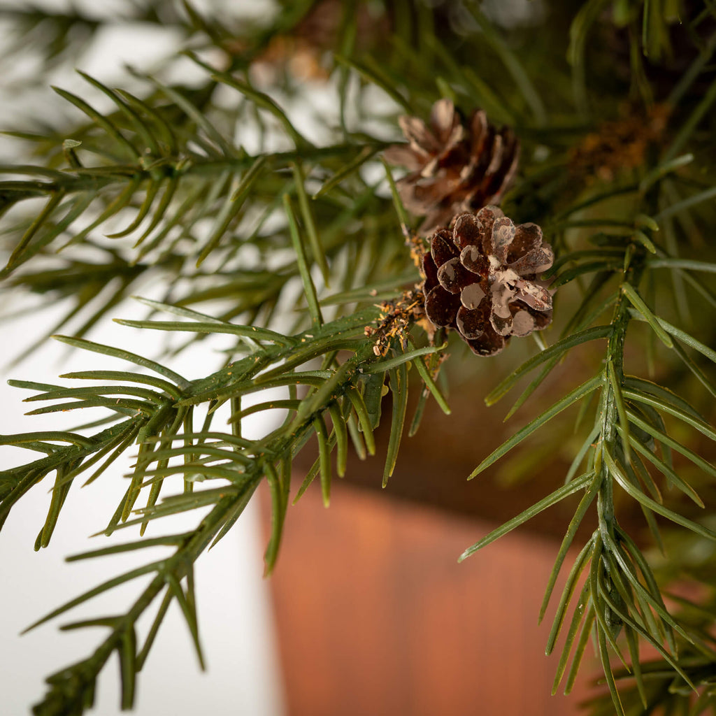 45" Potted Cedar Pinecone Tree