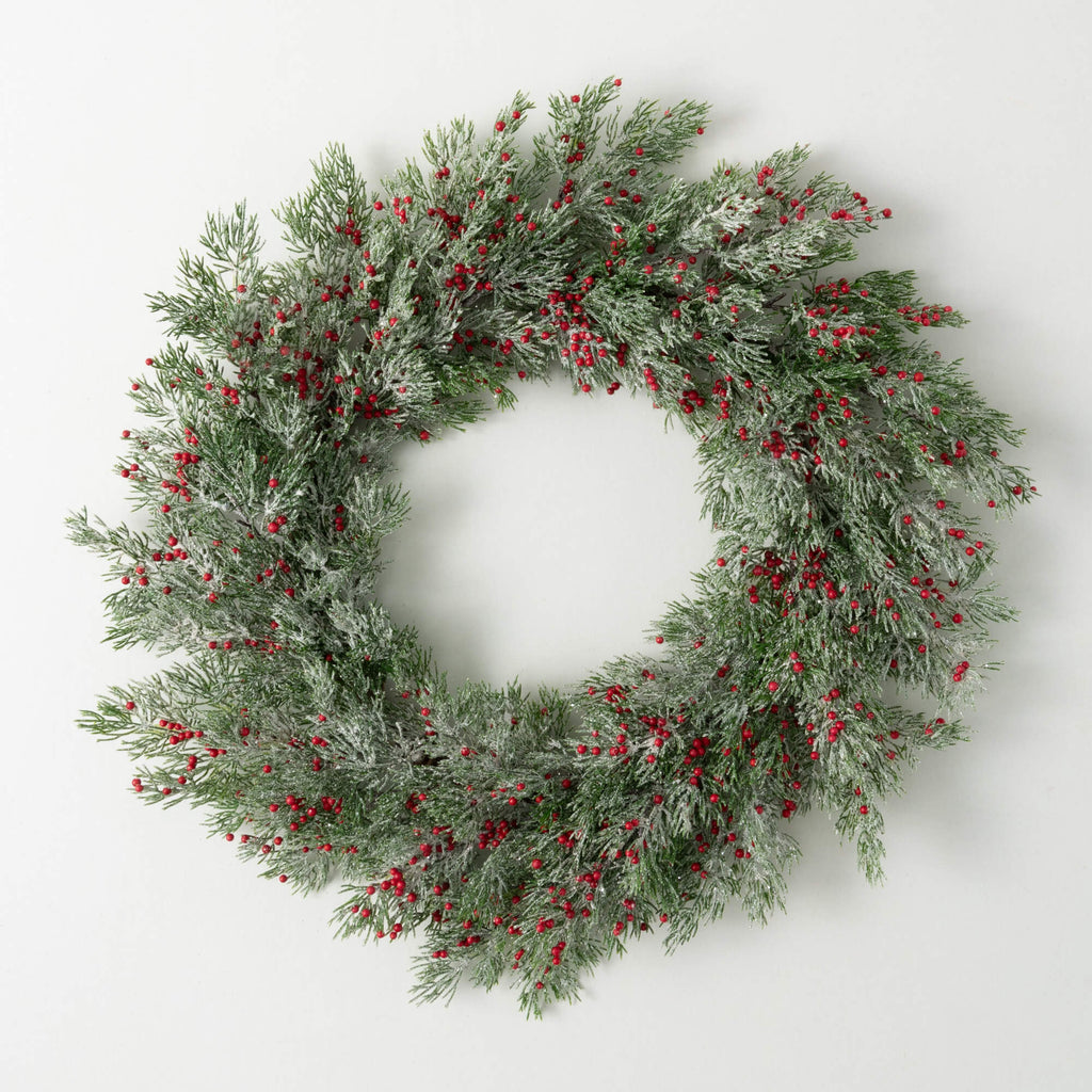 Cedar Red Berry Wreath        