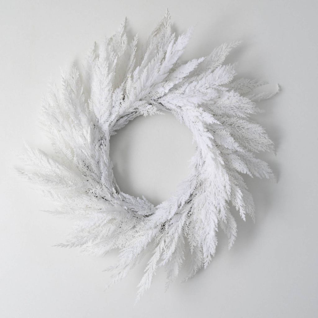 White Cypress Wreath          