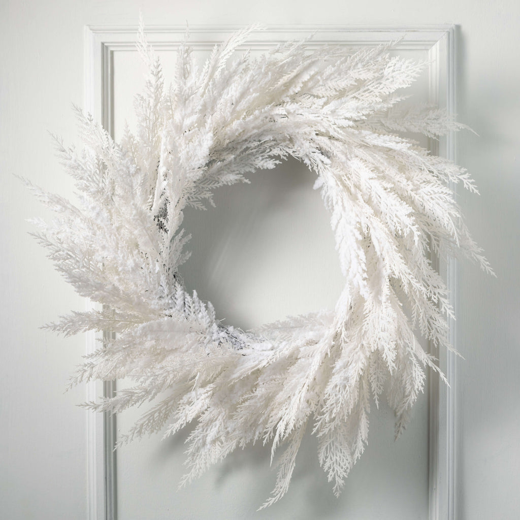 White Cypress Wreath          